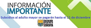 Subsidios para adultos mayores en Cúcuta se pagarán hasta el 11 de diciembre
