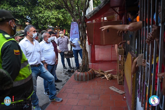 Monitorean las medidas de prevención en el sector de La Parada Villa del Rosario NdS 280320PrevencionLaParada