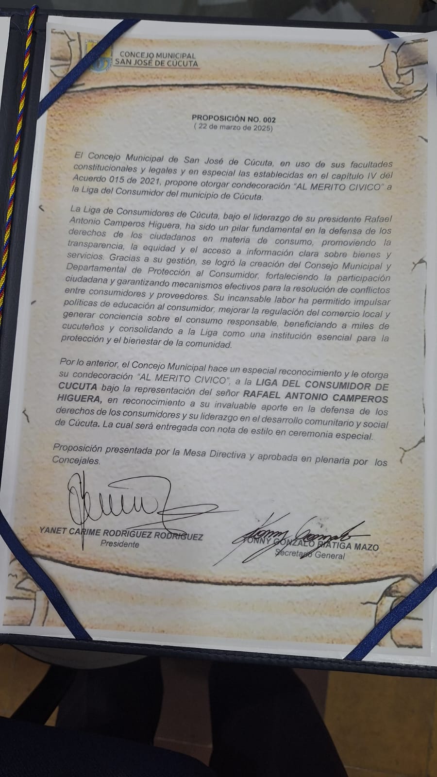 Merito Civico Texto